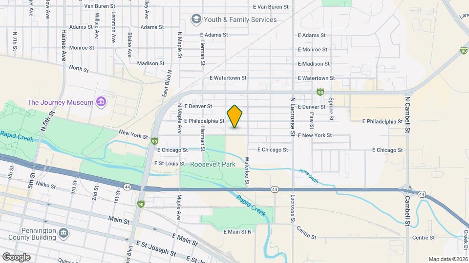 314 E New York St Map and Location Details