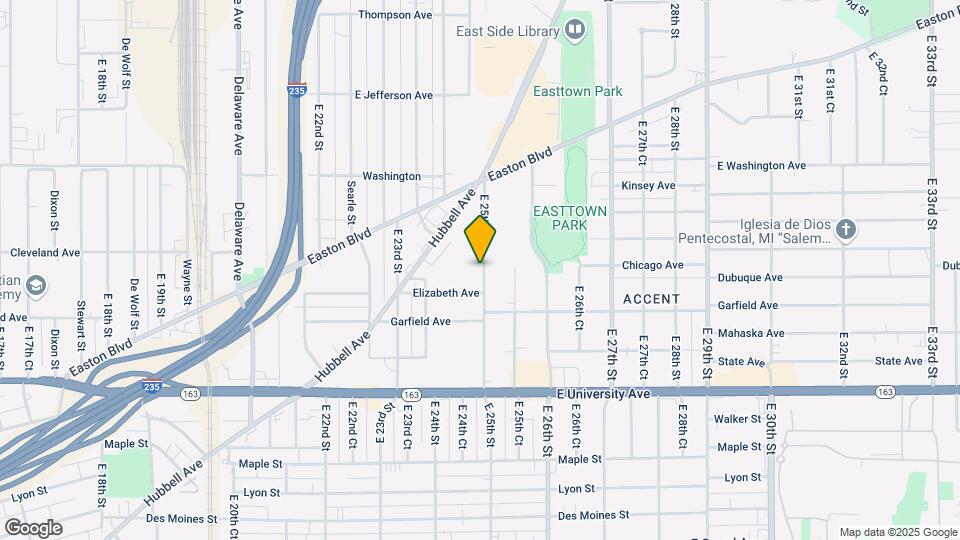 1404 E 25th St Mapa y Detalles de la Ubicación