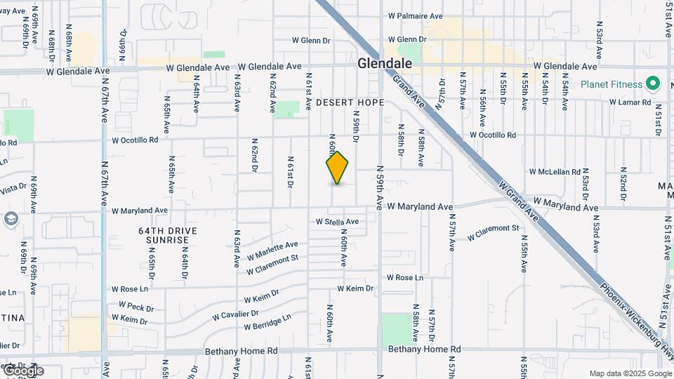 6521 N 60th Ave Map and Location Details