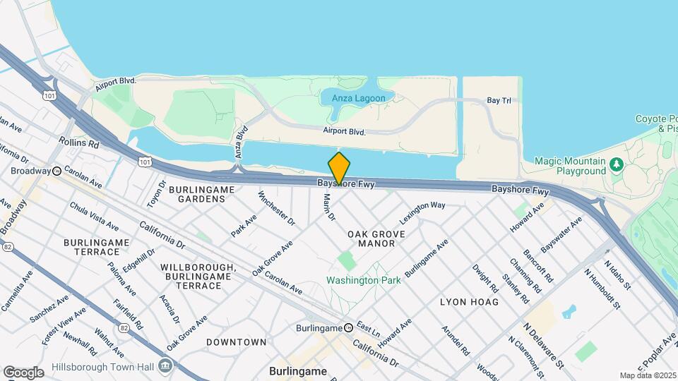 615 Rollins Rd Map and Location Details