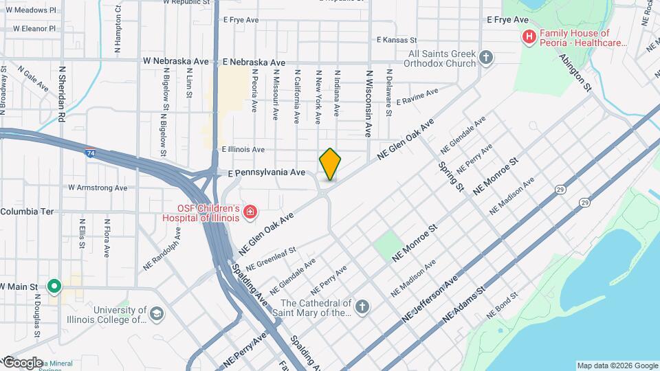 901 NE Glen Oak Ave Map and Location Details