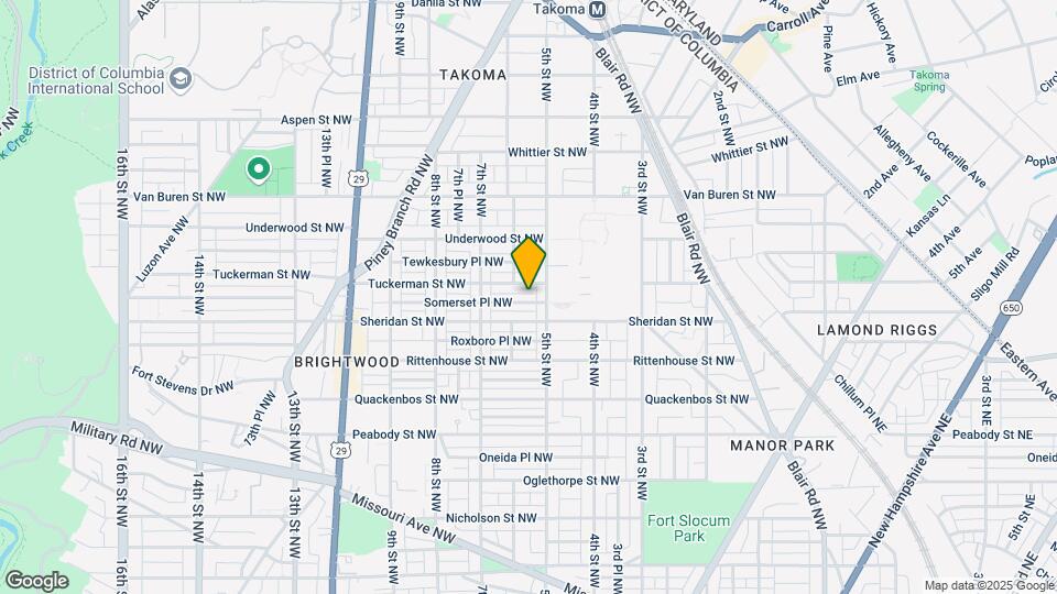 513 Somerset Pl NW, Unit 2 Map and Location Details