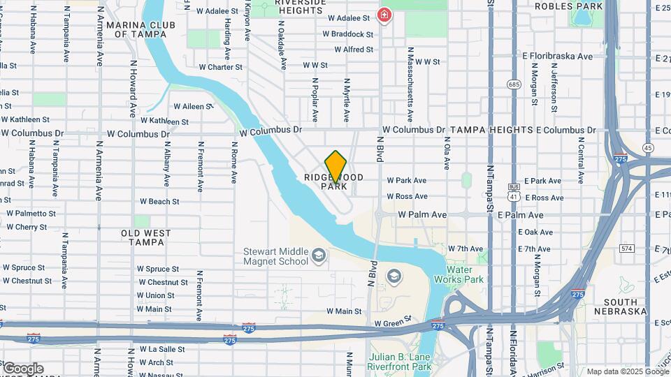 2222 N Ridgewood Ave Map and Location Details