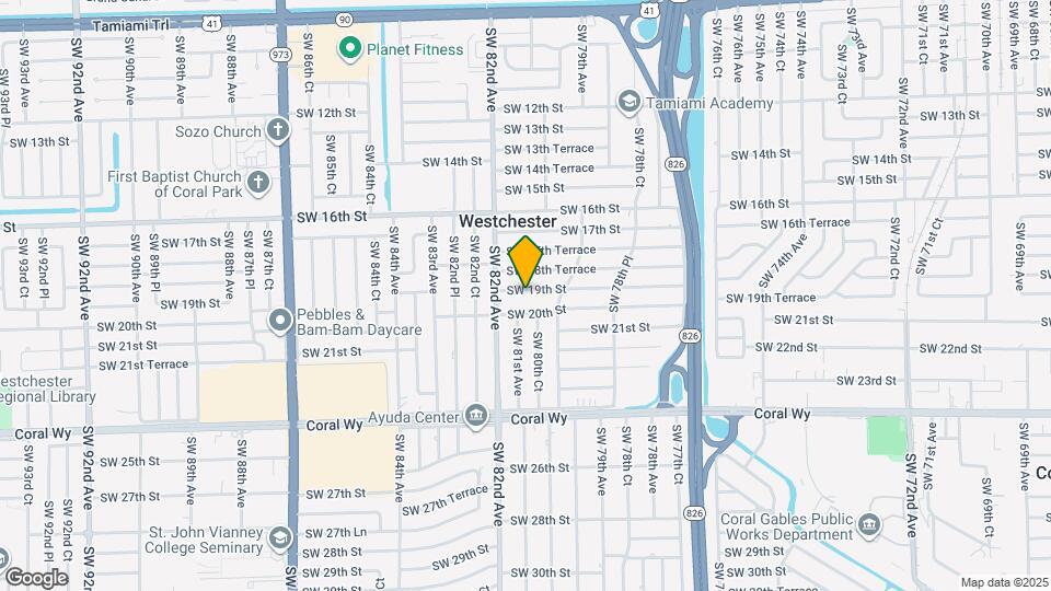 8020 SW 19th St Map and Location Details