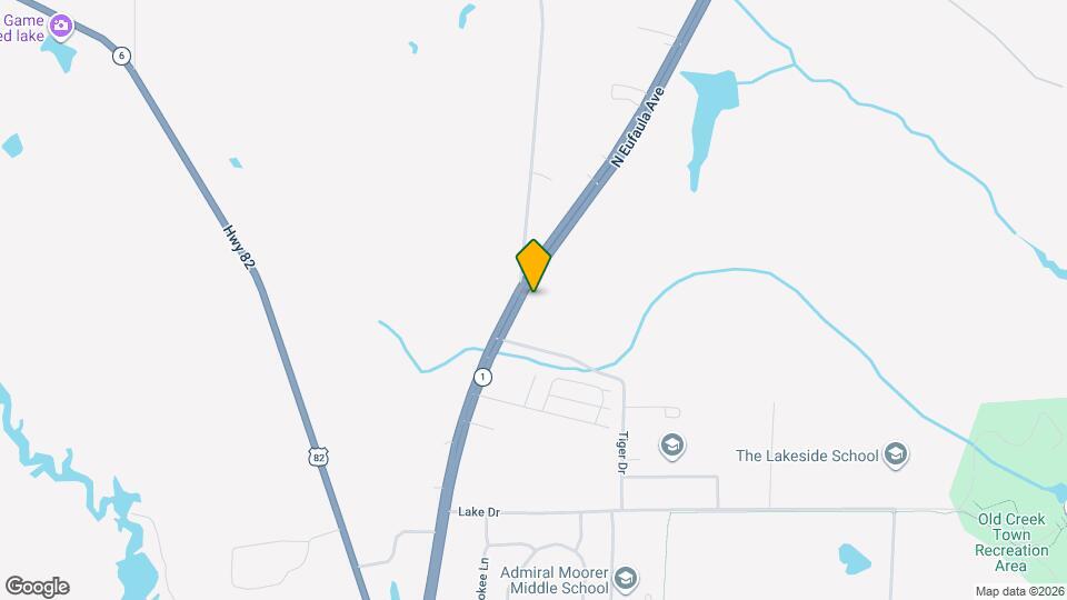 1305 N Eufaula Ave Map and Location Details