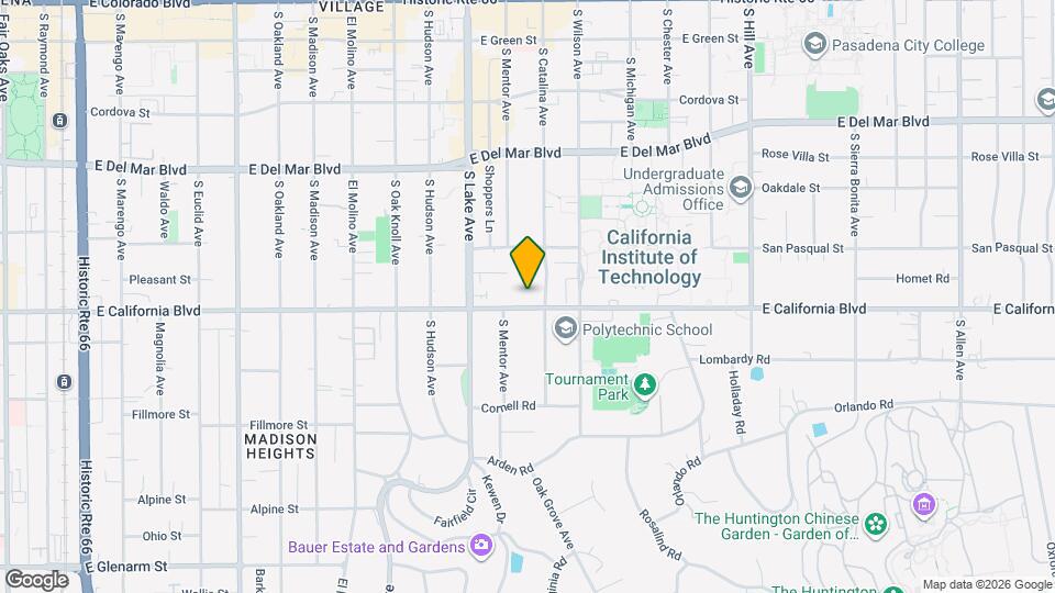 985 E California Blvd, Unit 103 Map and Location Details