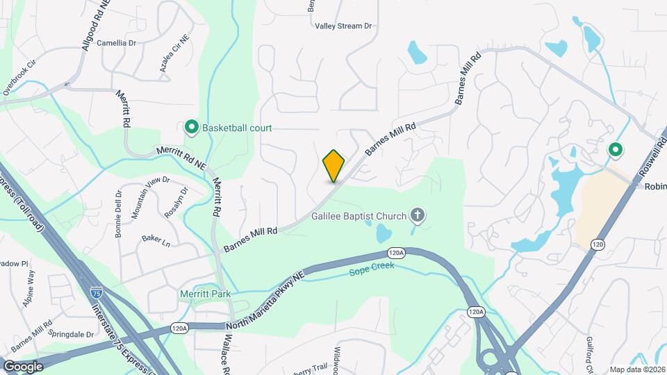 1651 Cedar Bluff Way Map and Location Details