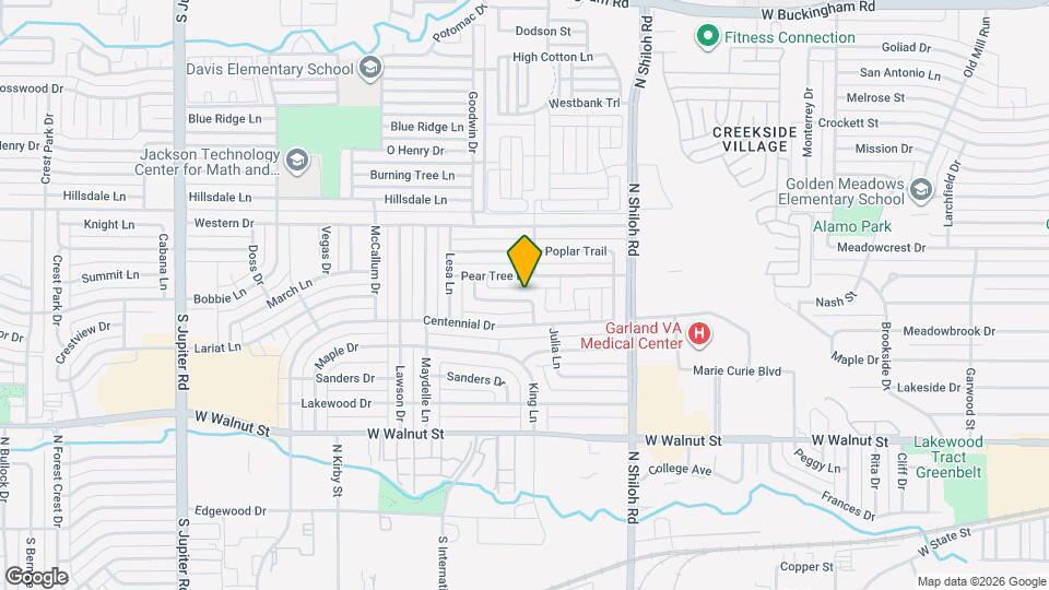 2725 Hackberry Ln Map and Location Details