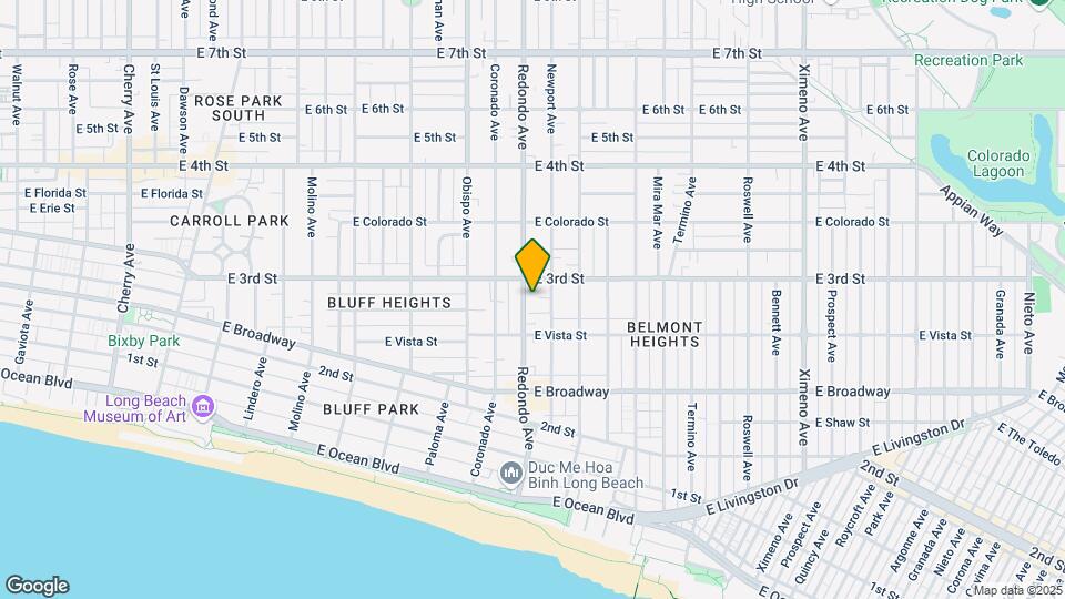 280 Redondo Ave Map and Location Details