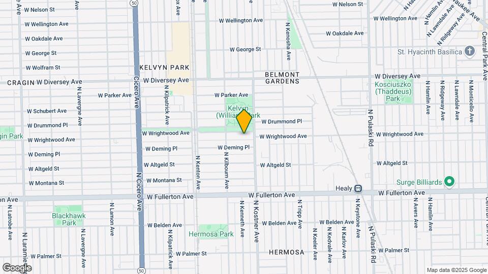 4421 W Wrightwood Ave Map and Location Details