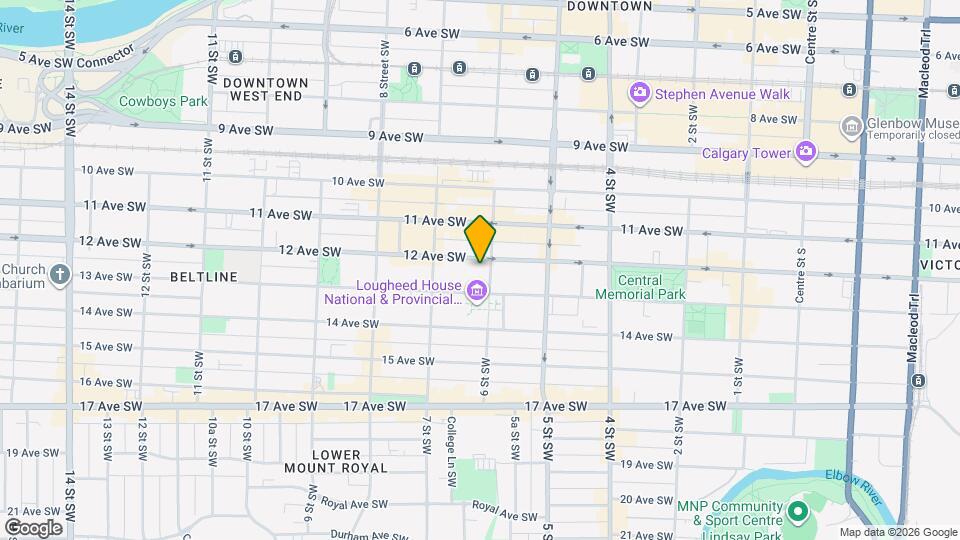 1209-1209 6 St SW Map and Location Details