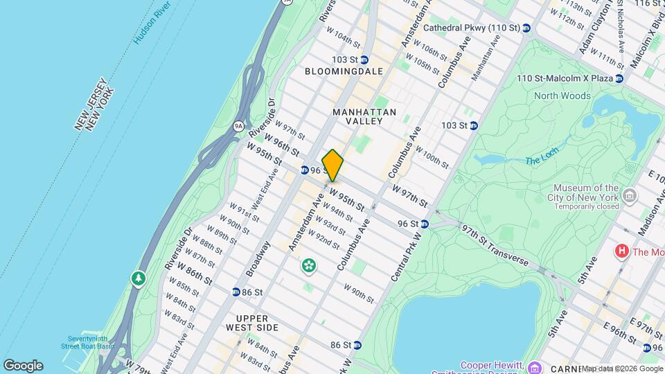 175 W 95th St Map and Location Details