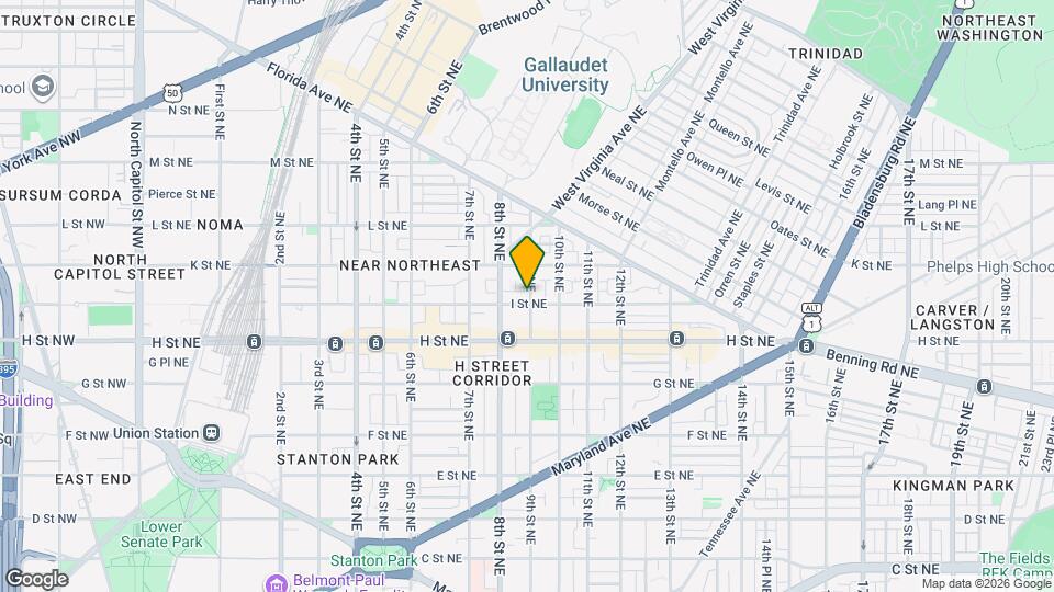 824 I St NE Map and Location Details