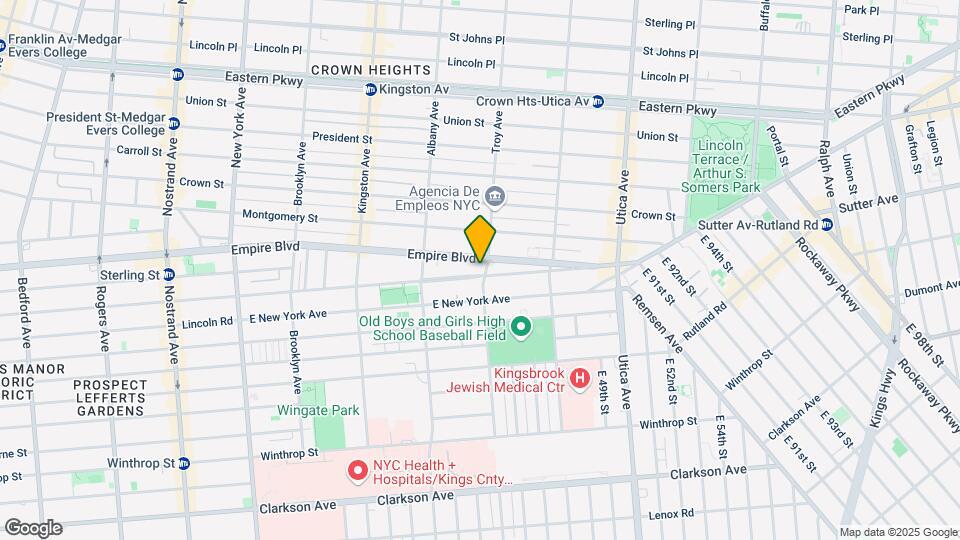 740 Empire Blvd Mapa y Detalles de la Ubicación