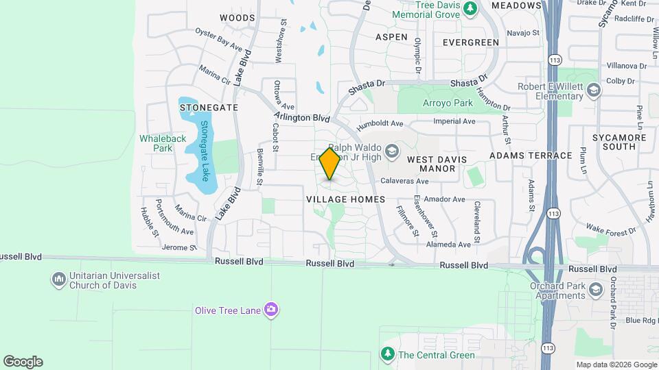 2526 Overhill Ln Map and Location Details