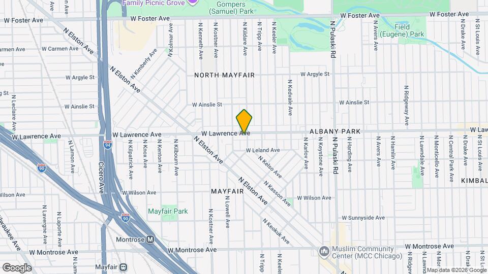 4305 W Lawrence Ave Map and Location Details