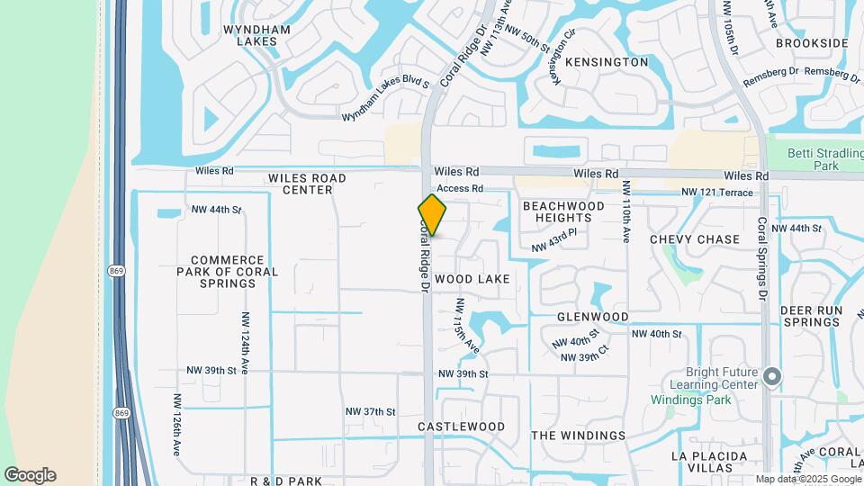 11588 NW 43rd Ct Map and Location Details