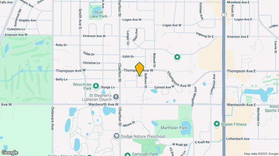 Allen Avenue Mapa y Detalles de la Ubicación