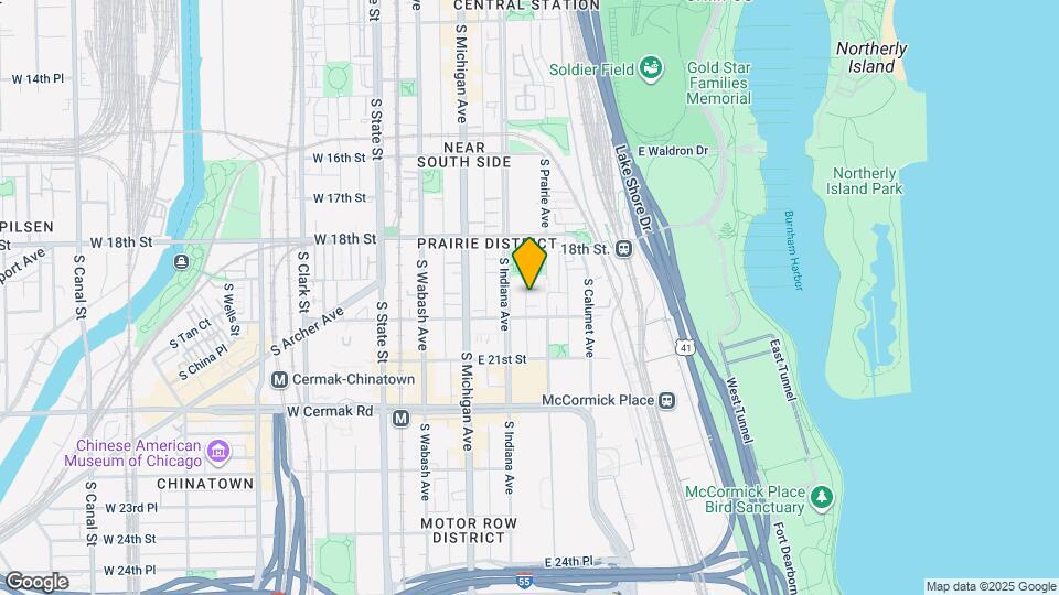 1942 S Prairie Ave Map and Location Details