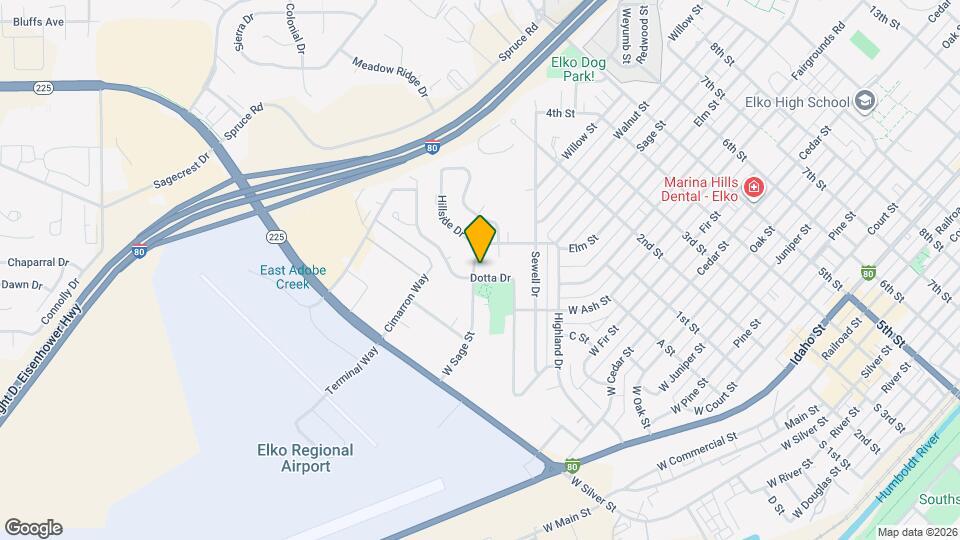 825 W Sage St Map and Location Details