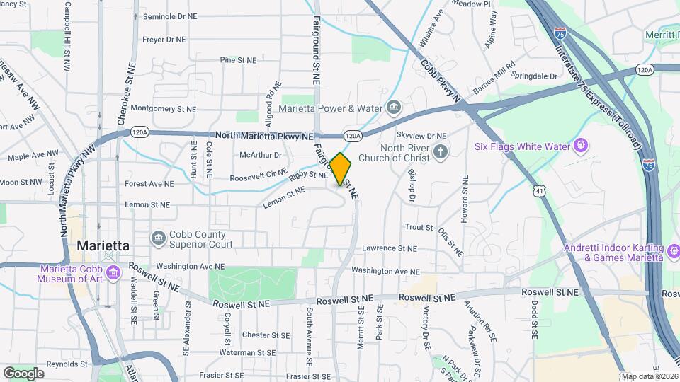 192 Woods Dr NE Map and Location Details