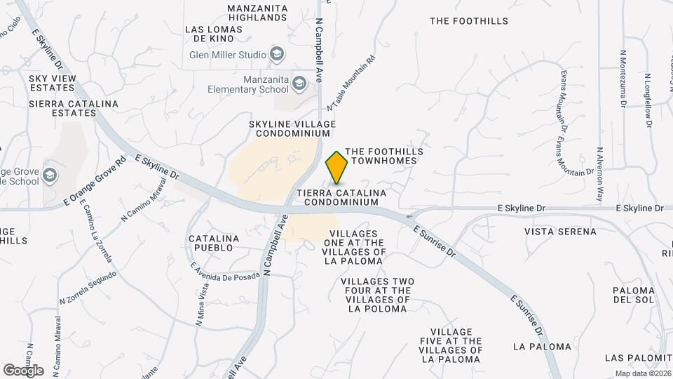 6430 N Tierra De Las Catalinas Map and Location Details