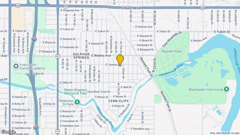 8213 N 17th St Map and Location Details