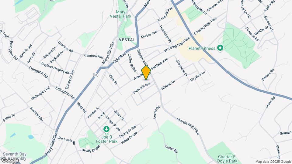 123 Ingersoll Ave-Unit -1 Map and Location Details