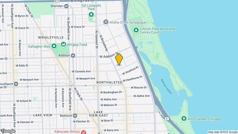 624 W Cornelia Ave, Unit 2BD Map and Location Details