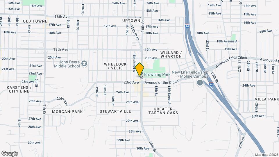 2125 16th St Map and Location Details