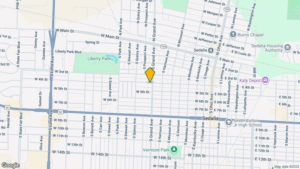 805 W 4th St Map and Location Details