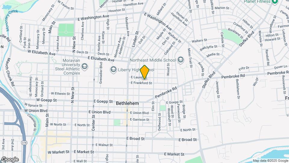 417 E Frankford St Map and Location Details