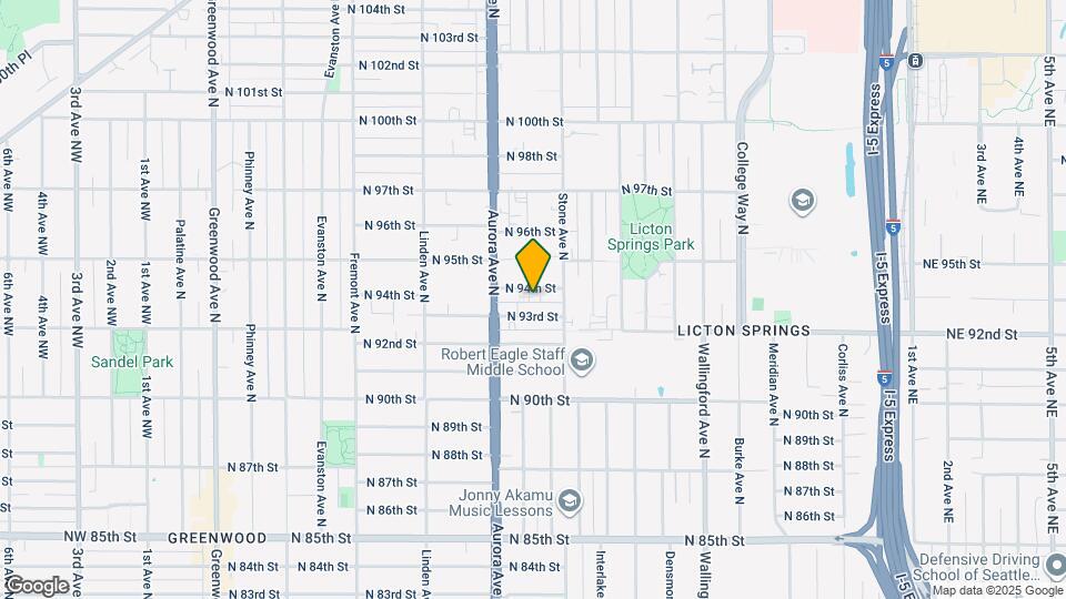 1133 N 94th St Map and Location Details