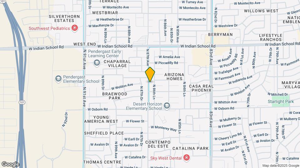 3623 N 87th Ave Map and Location Details