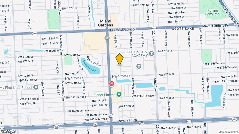 17602 NW 25th Ave Map and Location Details