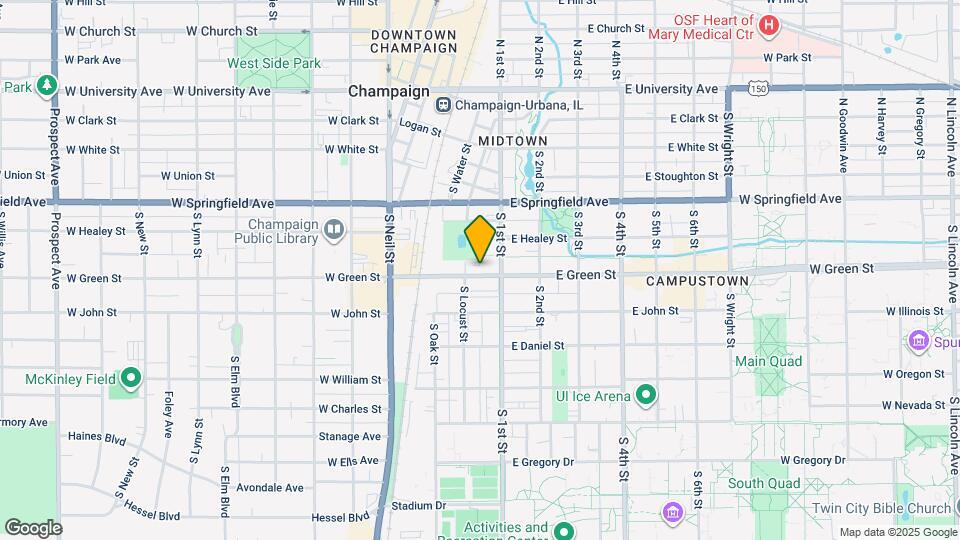 54 E Green St Map and Location Details