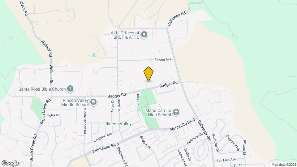 1206 Rincon Meadows Ct Map and Location Details