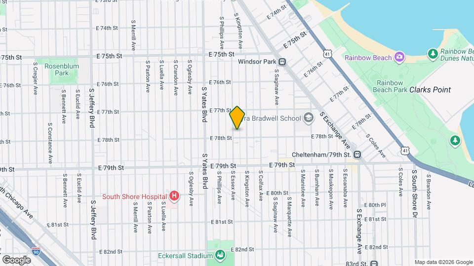 7753 S Essex Ave Mapa y Detalles de la Ubicación