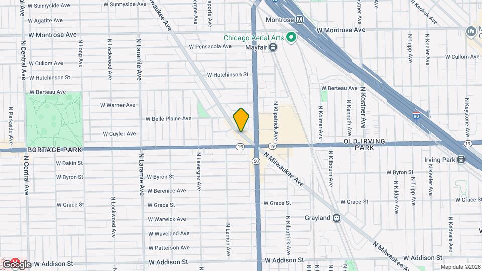 4034 N Milwaukee Ave Map and Location Details