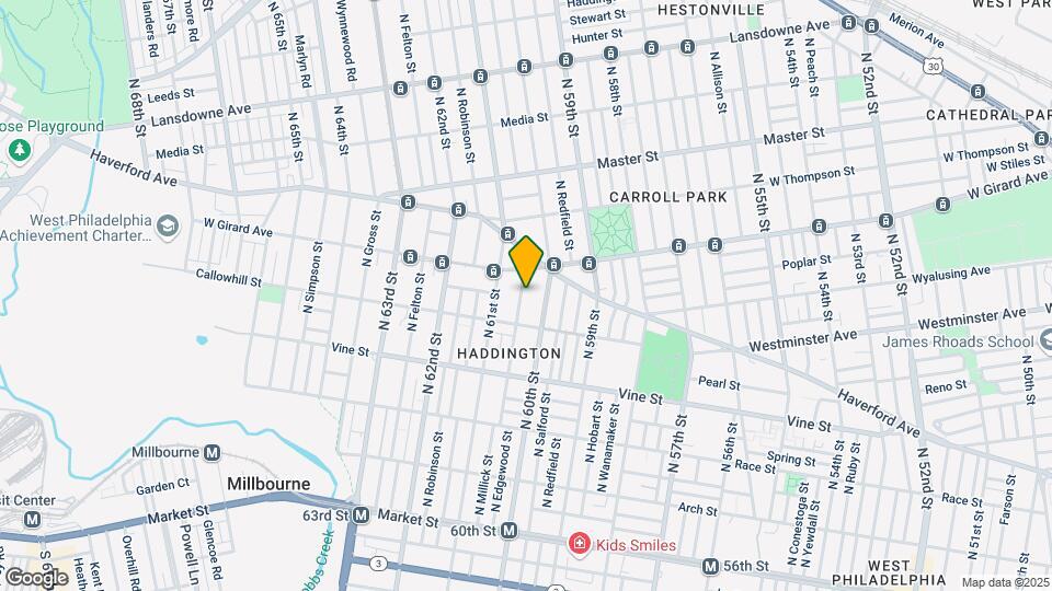 445 N Edgewood St Map and Location Details