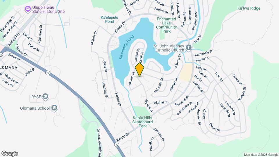 1199 Akamai St Map and Location Details