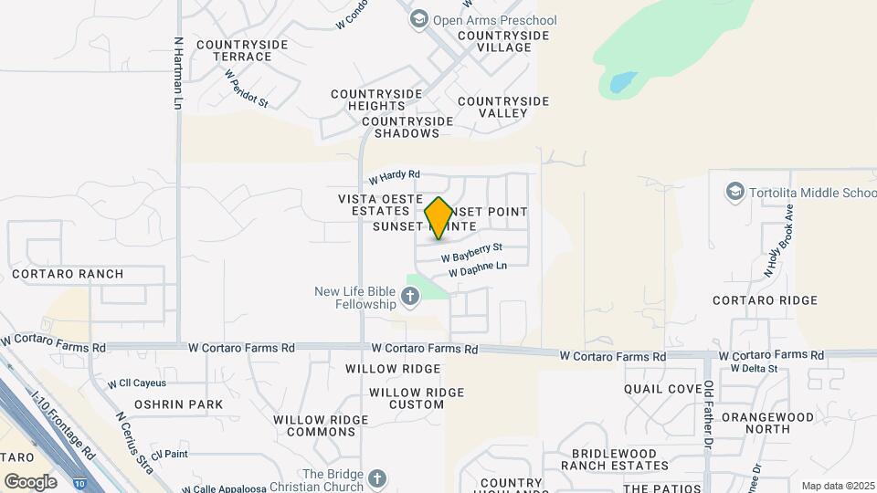 4825 W Bluebell Way Map and Location Details