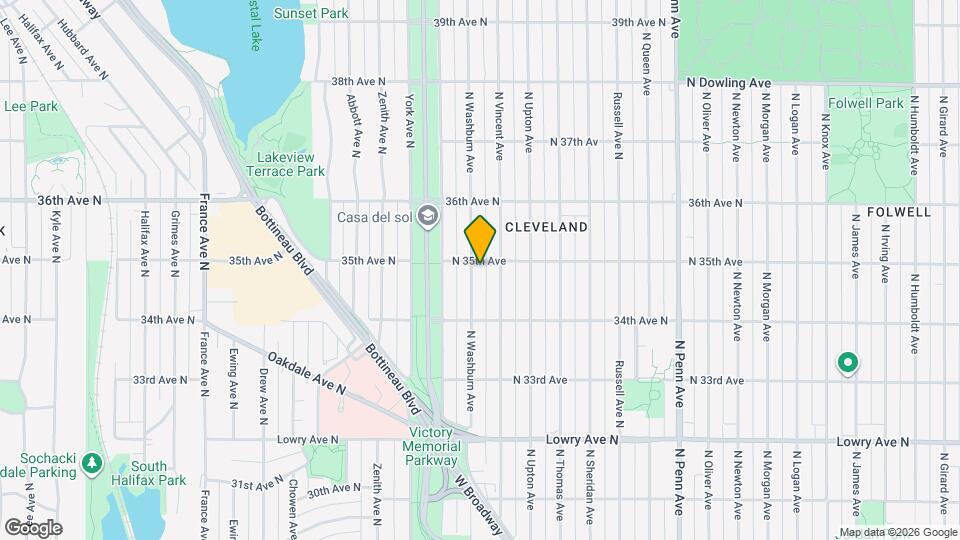 3450 N Washburn Ave Map and Location Details