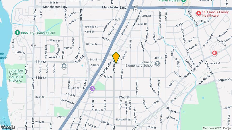 1208 37th St Map and Location Details