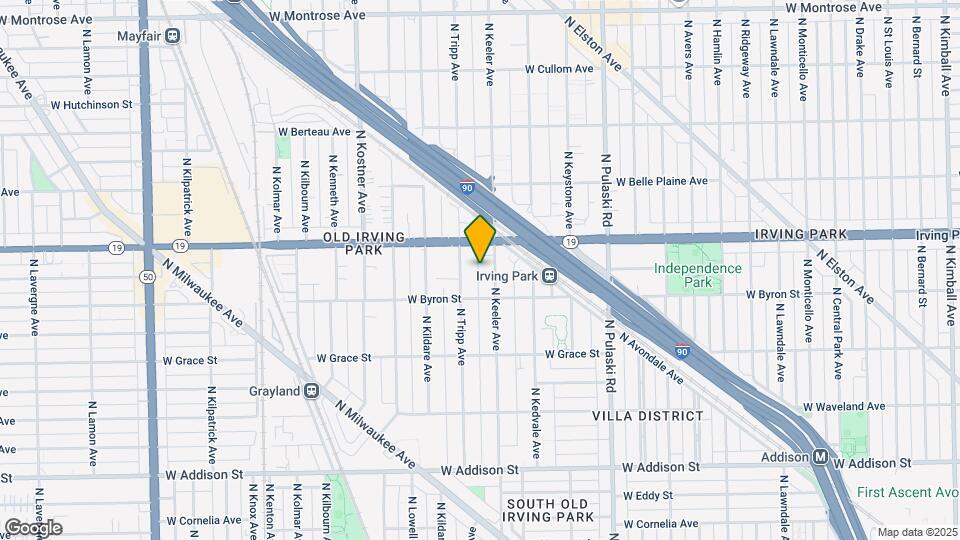 3930-3934 N Keeler Ave Map and Location Details