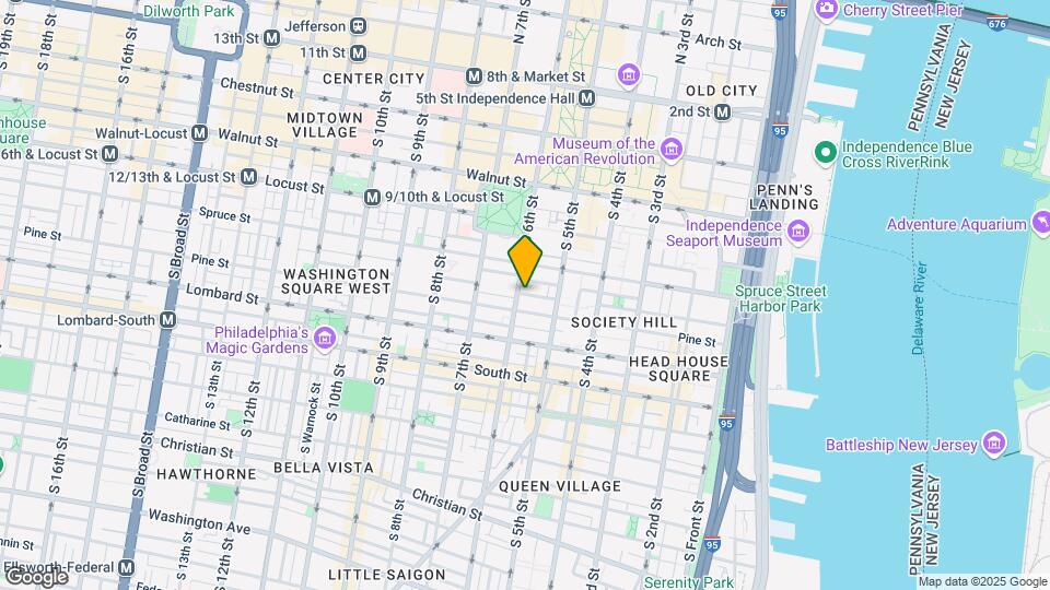 539 Delancey St Map and Location Details