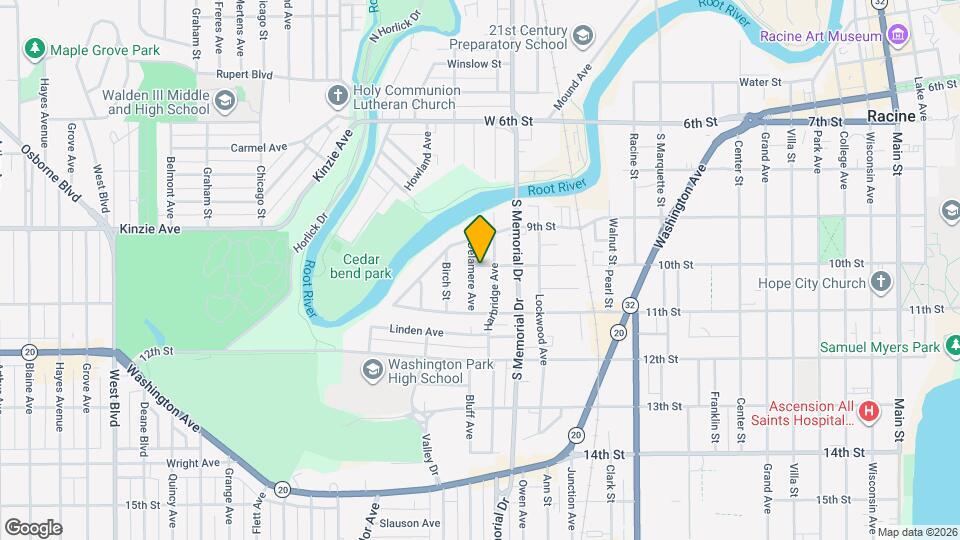 1001 Delamere Ave, Unit Lower Map and Location Details