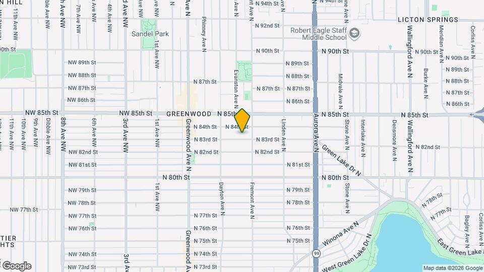 540 N 83rd St, Unit Unit B Map and Location Details