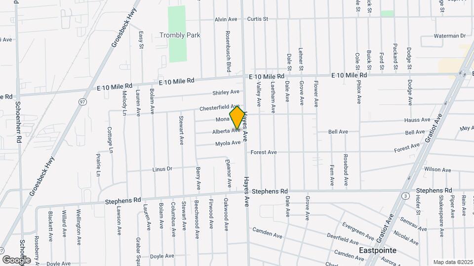 14960 Alberta Ave Map and Location Details