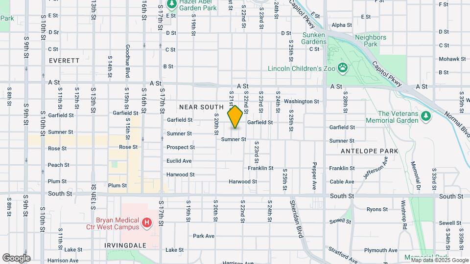 1632 S 21st St, Unit 3 stall garage Map and Location Details